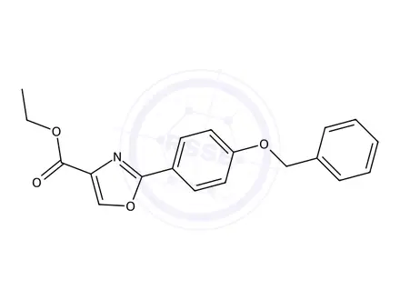 Chemical structure of Ethyl 2-(4-(benzyloxy)phenyl)oxazole-4-carboxylate