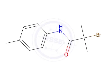 Chemical structure of 2-Bromo-2-methyl-N-(4-methylphenyl)propanamide