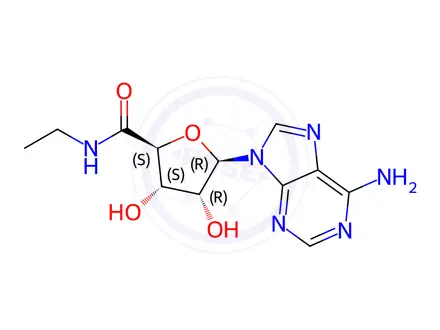 Chemical structure of 5’-Ethylcarboxamido Adenosine