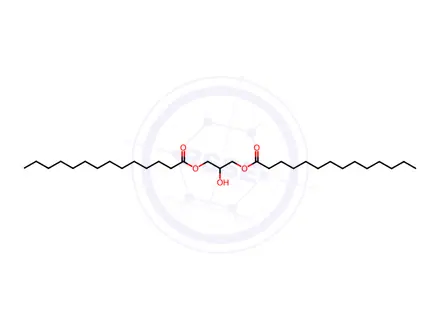Chemical structure of 1,3-Dimyristin(C14:0)