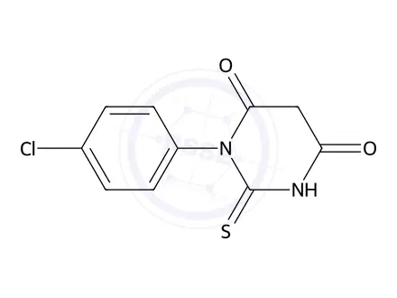 Chemical structure of 1-(4-Chlorophenyl)-2-thioxodihydro-4,6(1H,5H)-pyrimidinedione