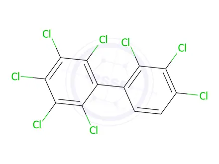Chemical structure of Octachlorobiphenyl