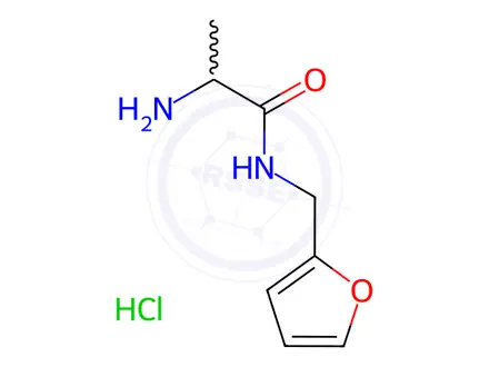 Chemical structure of 2-Amino-N-(2-furylmethyl)propanamide hydrochloride