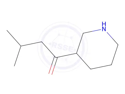 Chemical structure of 3-Methyl-1-(piperidin-3-yl)butan-1-one