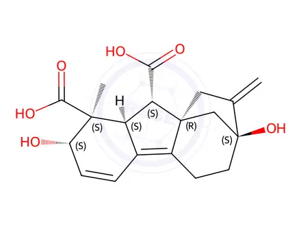 Chemical structure of Gibberellenic Acid