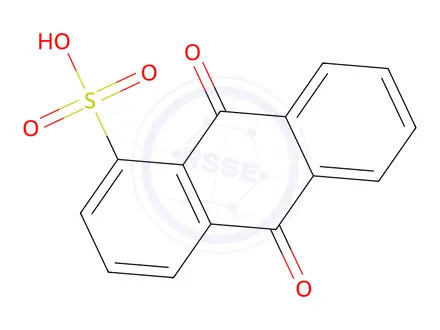 Chemical structure of anthraquinone sulfonate