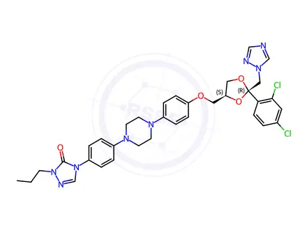 Chemical structure of Itraconazole EP Impurity C