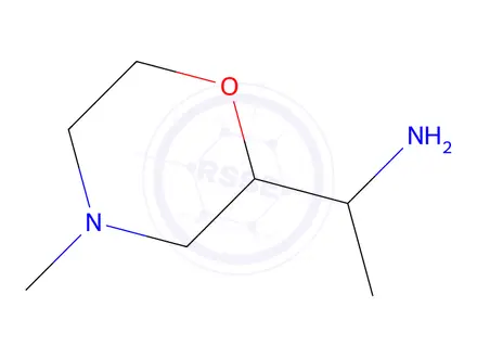 Chemical structure of 1-(4-Methylmorpholin-2-yl)ethan-1-amine