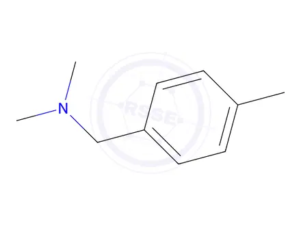 Chemical structure of formic acid, compound with N,N-dimethyl(p-methylbenzyl)amine (1:1)