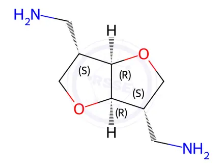 Chemical structure of [(3S,3aR,6S,6aR)-6-(aminomethyl)-hexahydrofuro[3,2-b]furan-3-yl]methanamine