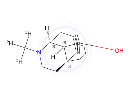 Chemical structure of Dextrorphan-D3(Dextromethorphan EP Impurity B-D3)