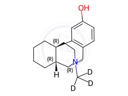 Chemical structure of Levorphanol-d3