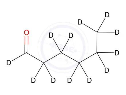 Chemical structure of Hexanal-d12