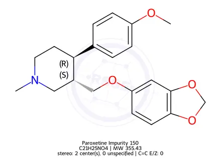 Chemical structure of Paroxetine Impurity 150