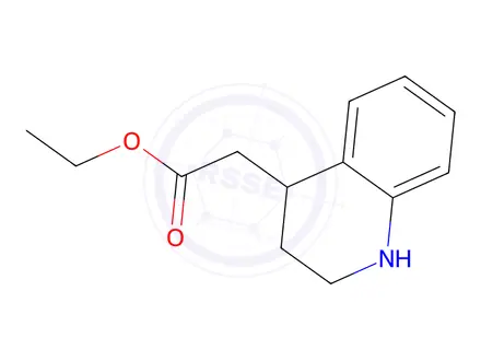 Chemical structure of Ethyl 2-(1,2,3,4-tetrahydroquinolin-4-yl)acetate