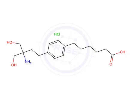 Chemical structure of FTY720 Hexanoic Acid HCl