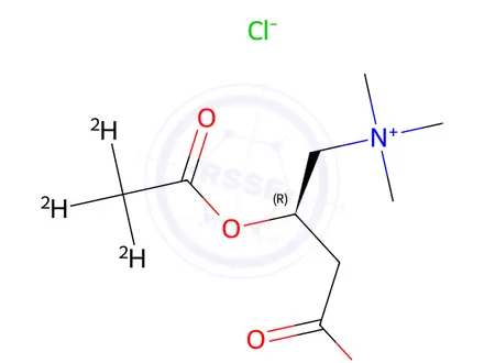Chemical structure of Acetyl-d3-L-Carnitine Hydrochloride