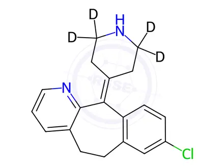 Chemical structure of Desloratadine D4