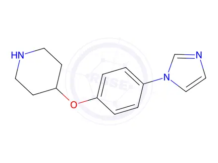 Chemical structure of 4-(4-(1H-Imidazol-1-yl)phenoxy)piperidine