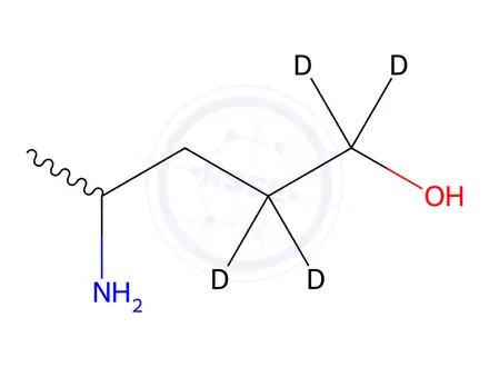 Chemical structure of 4-Amino-1-pentanol-d4