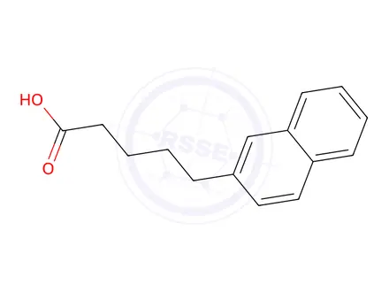 Chemical structure of 5-(Naphthalen-2-yl)pentanoic acid