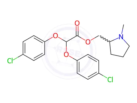 Chemical structure of Biclofibrate