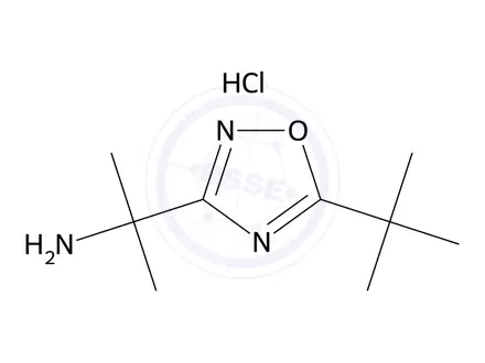 Chemical structure of 2-(5-Tert-butyl-1,2,4-oxadiazol-3-yl)propan-2-amine hydrochloride