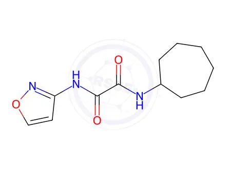 Chemical structure of N1-Cycloheptyl-N2-(isoxazol-3-yl)oxalamide