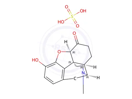 Chemical structure of Hydromorphone sulfate