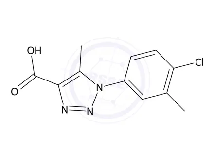 Chemical structure of 1-(4-Chloro-3-methylphenyl)-5-methyl-1H-1,2,3-triazole-4-carboxylic acid