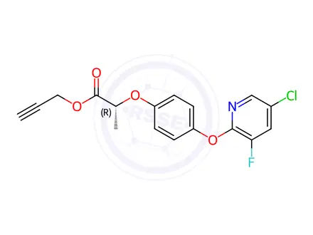 Chemical structure of Clodinafop-propargyl ester