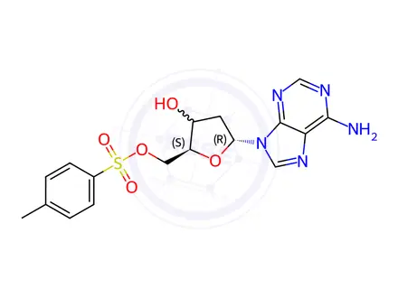 Chemical structure of 5’-Tosyl-2’-deoxy Adenosine