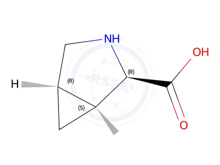 Chemical structure of (1S,2R,5R)-3-azabicyclo[3.1.0]Hexane-2-carboxylic acid