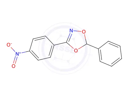 Chemical structure of 3-(4-Nitrophenyl)-5-phenyl-1,4,2-dioxazole