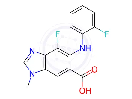 Chemical structure of Binimetinib Des Bromo Acid Impurity