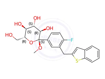 Chemical structure of O-Methoxy Ipragliflozin