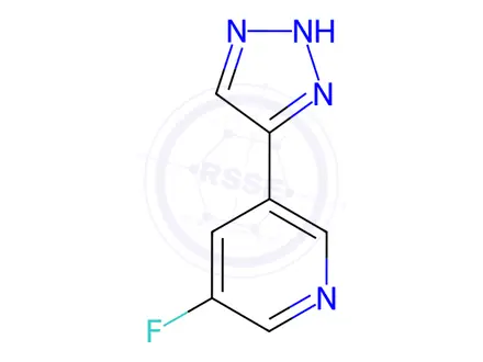 Chemical structure of 3-Fluoro-5-(1H-1,2,3-triazol-5-yl)pyridine