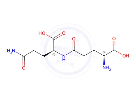 Chemical structure of γ-Glu-Gln