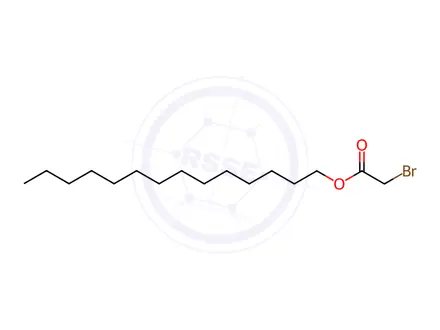 Chemical structure of Acetic acid, 2-bromo-, tetradecyl ester