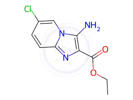Chemical structure of Ethyl 3-amino-6-chloroimidazo[1,2-a]pyridine-2-carboxylate