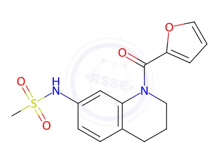 Chemical structure of N-(1-(Furan-2-carbonyl)-1,2,3,4-tetrahydroquinolin-7-yl)methanesulfonamide