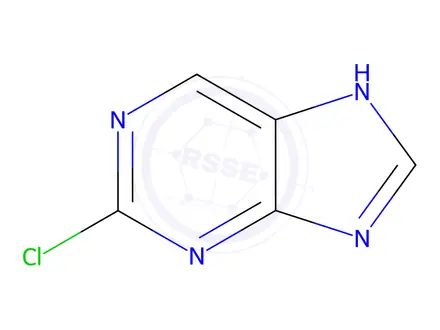 Chemical structure of 2-Chloro-7H-purine