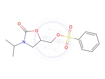 Chemical structure of (3-Isopropyl-2-oxooxazolidin-5-yl)methyl benzenesulfonate
