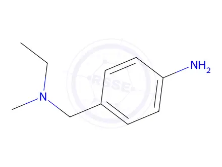 Chemical structure of Benzenemethanamine, 4-amino-N-ethyl-N-methyl-(9CI)