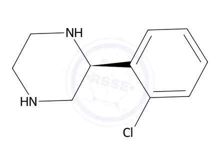 Chemical structure of (S)-2-(2-Chlorophenyl)piperazine