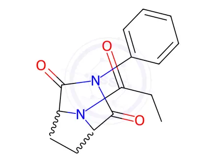 Chemical structure of 8-Propionyl-3-phenyl-3,8-diazabicyclo[3.2.1]octane-2,4-dione