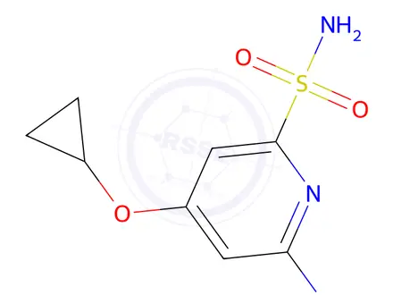Chemical structure of 6-Amino-4-cyclopropoxypyridine-2-sulfonamide