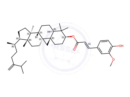 Chemical structure of 24-Methylene cycloartanyl ferulate