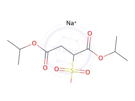 Chemical structure of 2-(Sodiosulfo)succinic acid diisopropyl ester