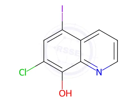Chemical structure of 7-Chloro-5-iodo-8-hydroxyquinoline
